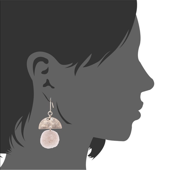 X S O L D X Pom Pom Drop Earrings - Picture 3 of 3